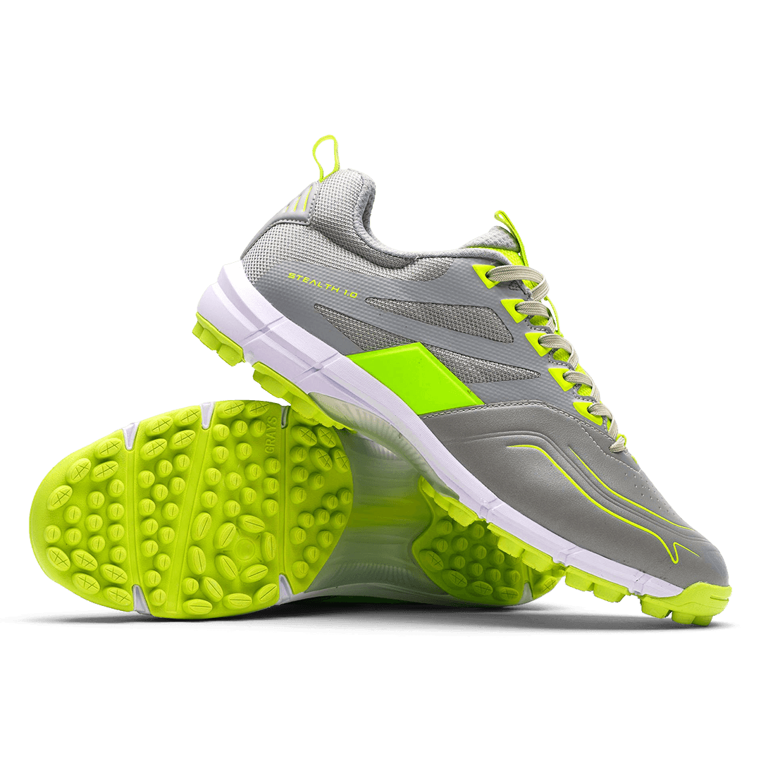 Grays | Grays Stealth 1.0 Grey/Fluo Yellow Jr (2024) | Stealth 1.0 Grey/Fluo Yellow Jr (2024) - EUR 35 | UK 2 | Total Hockey