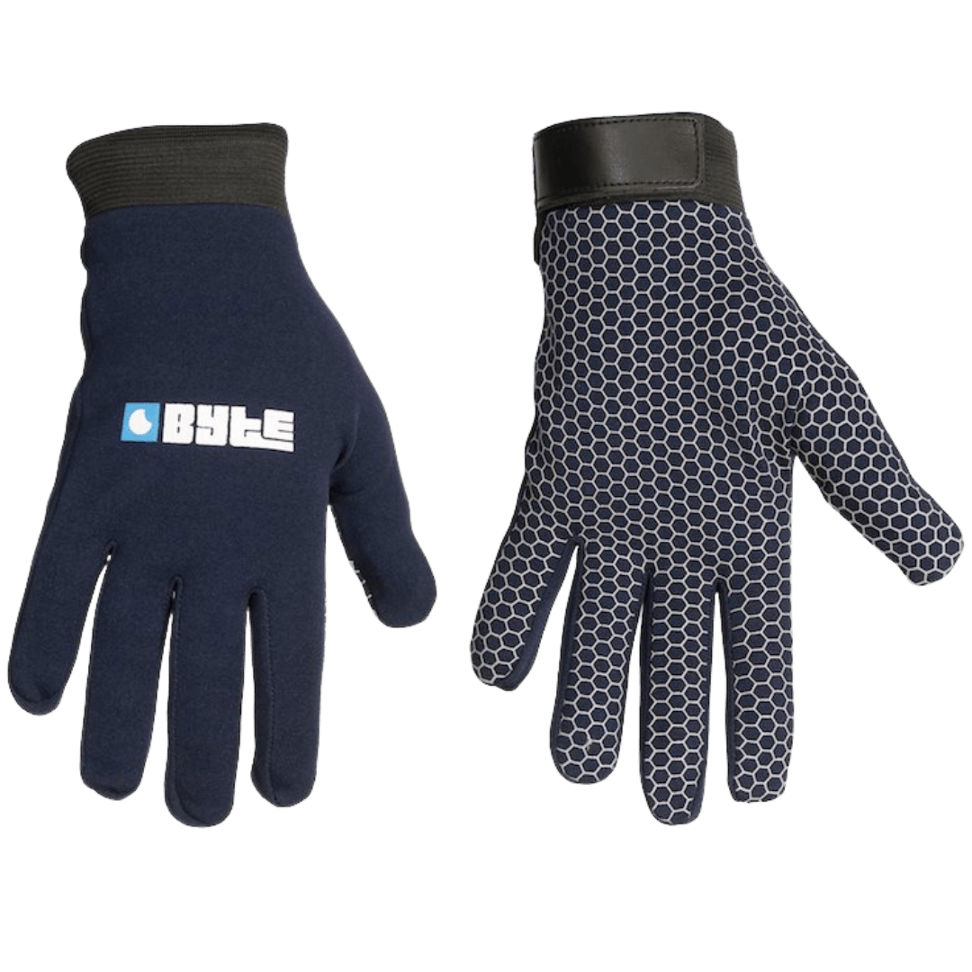 Byte | Byte Skinfit Navy Gloves PAIR | Skinfit Navy Gloves PAIR - Navy / 3XSmall | Total Hockey