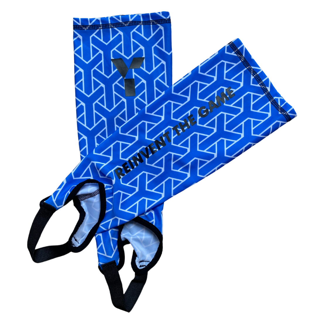 Young Ones | Young Ones Shin Liner - Blue | Shin Liner - Blue - Small/Medium | Total Hockey