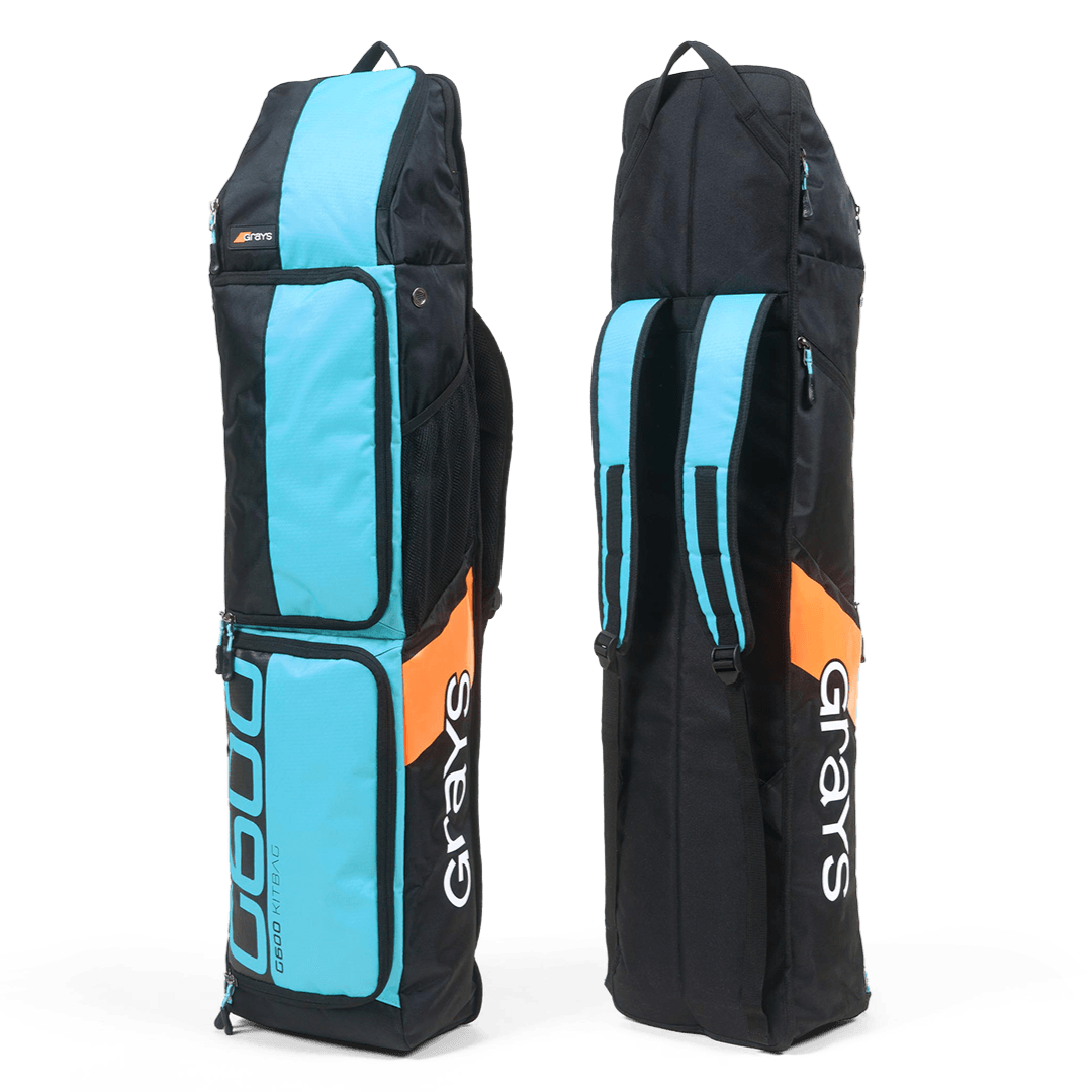 Grays | Grays G600 Kitbag | G600 Kitbag - Black/Aqua | Total Hockey