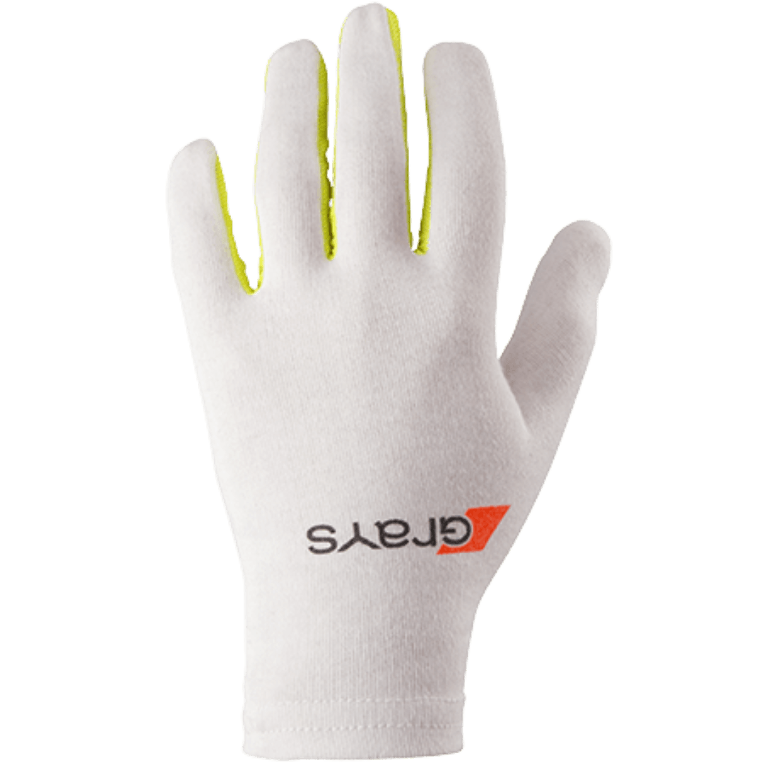 Grays | Grays Nitro Inner Glove | Nitro Inner Glove - White/Yellow / Small | Total Hockey