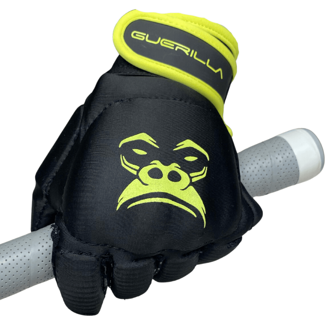 Guerilla | Guerilla Silverback Glove Left Hand | Silverback Glove Left Hand - Black/Yellow / 2XSmall | Total Hockey