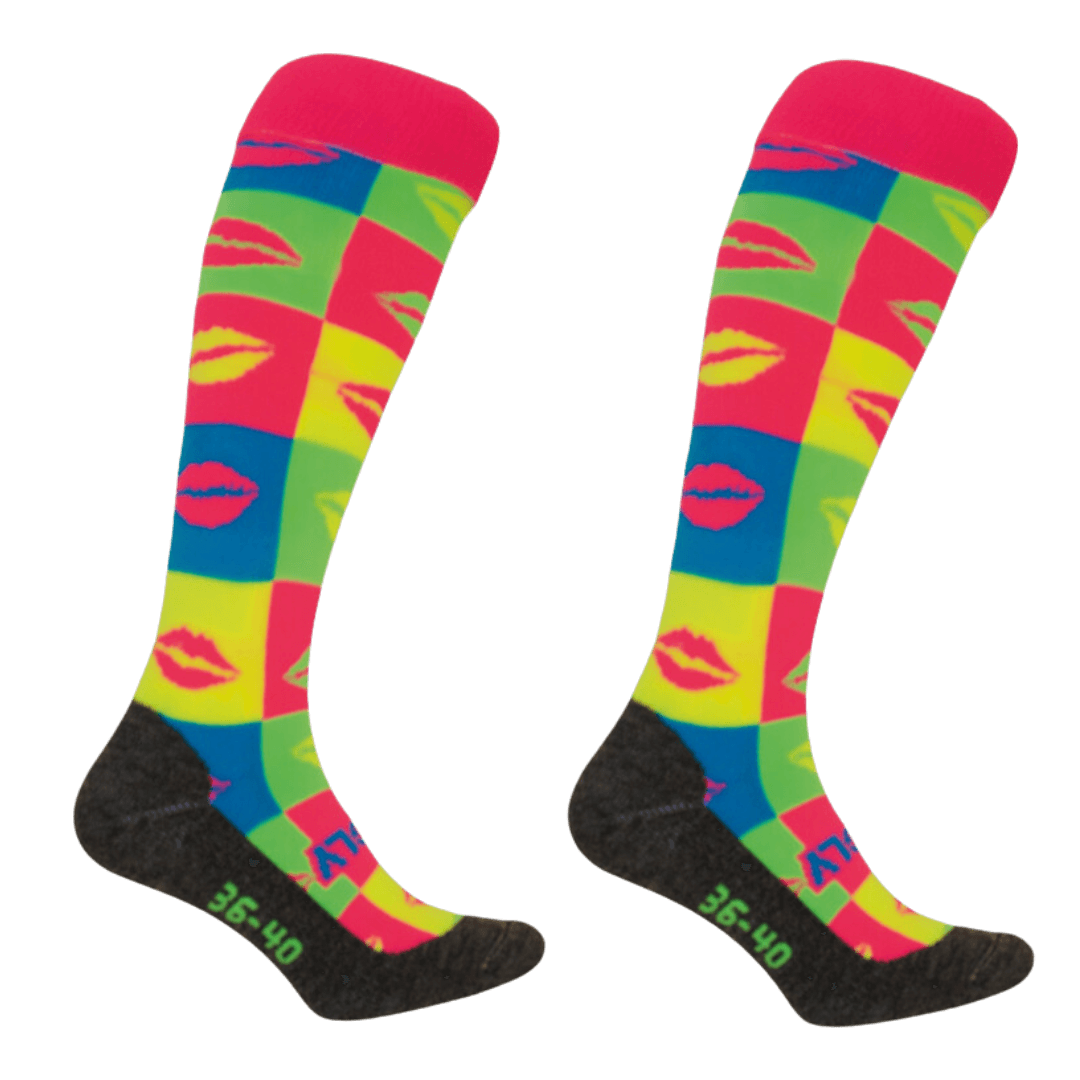Hingly | Hingly Lip Art Socks | Lip Art Socks - EUR 28-30 | UK 10.5-12 Jr | Total Hockey