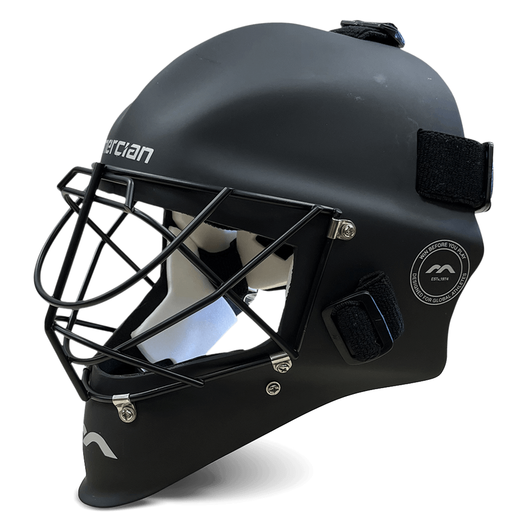 Mercian Hockey | Mercian Hockey Genesis Helmet Matt Black | Genesis Helmet Matt Black - Matt Black / Junior | Total Hockey