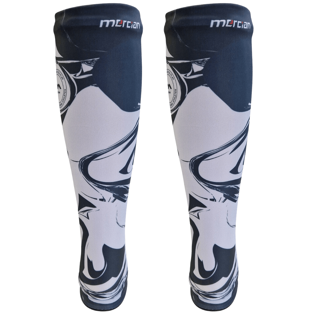 Mercian Hockey | Mercian Hockey Elite Shinliners - White Swirl | Elite Shinliners - White Swirl - White Swirl / Junior | Total Hockey