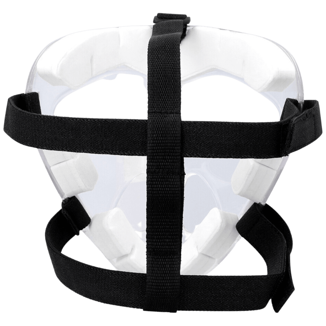 OSAKA Hockey | OSAKA Hockey Face Mask - White | Face Mask - White - Clear/White / Senior | Total Hockey