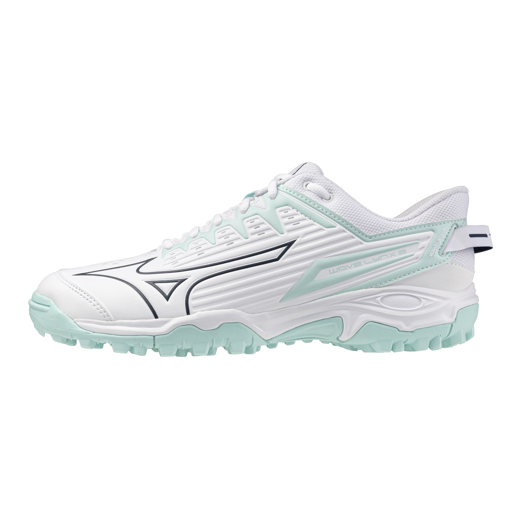 Mizuno | Mizuno Wave Lynx 2 White/Blue Tint (2025) | Wave Lynx 2 White/Blue Tint (2025) - EUR 36.5 | UK 4 | Total Hockey