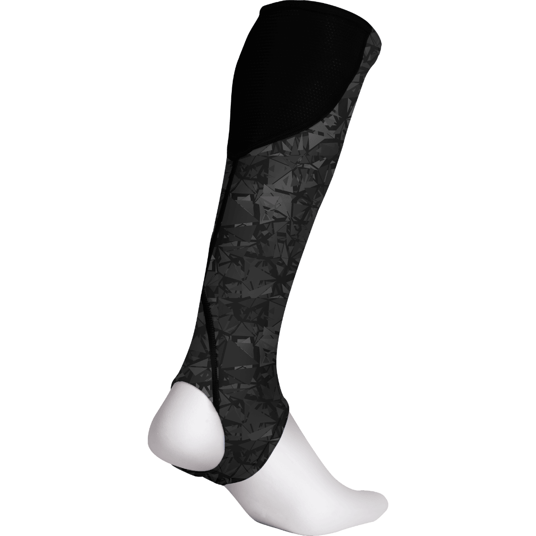 Shrey Hockey | Shrey Hockey Shinliners With Stirrup - Black | Shinliners With Stirrup - Black - Black / Senior | Total Hockey