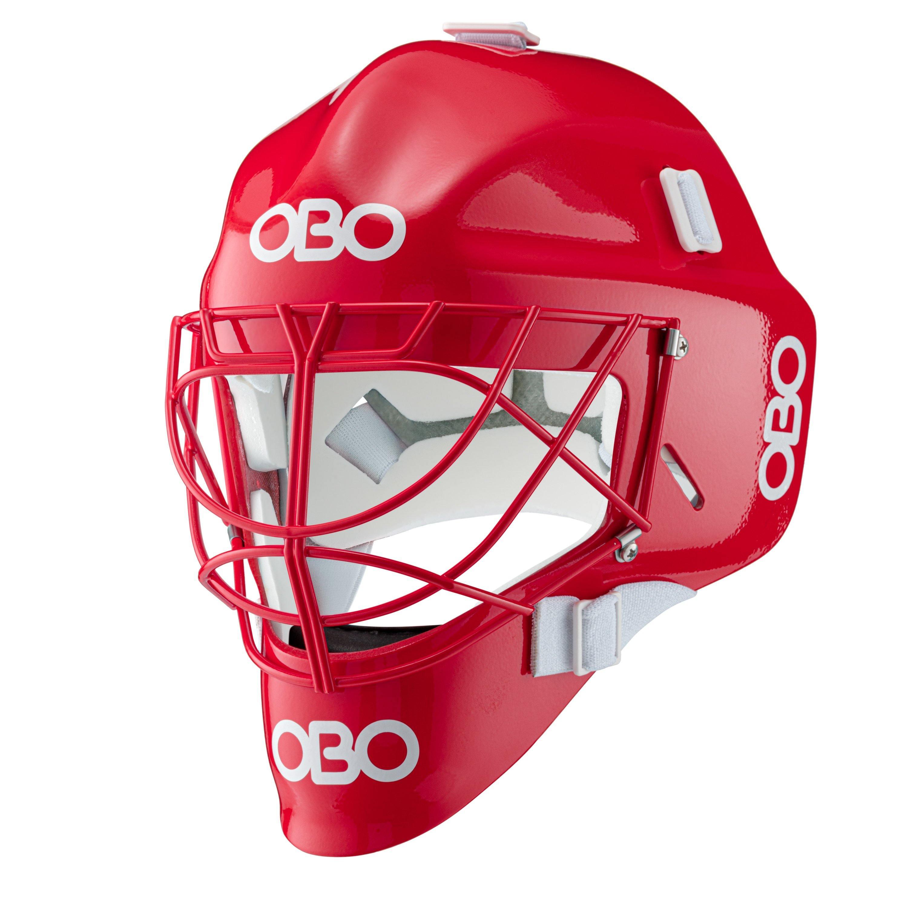 OBO | OBO FG Red Helmet | FG Red Helmet - Red / Medium | Total Hockey