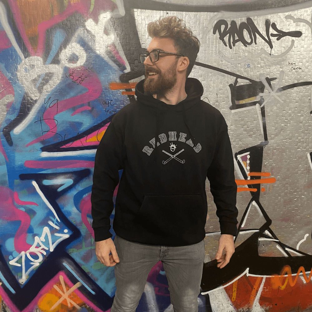 Redhead | Redhead 'Varsity' Hoody - Black | 'Varsity' Hoody - Black - XSmall | Total Hockey