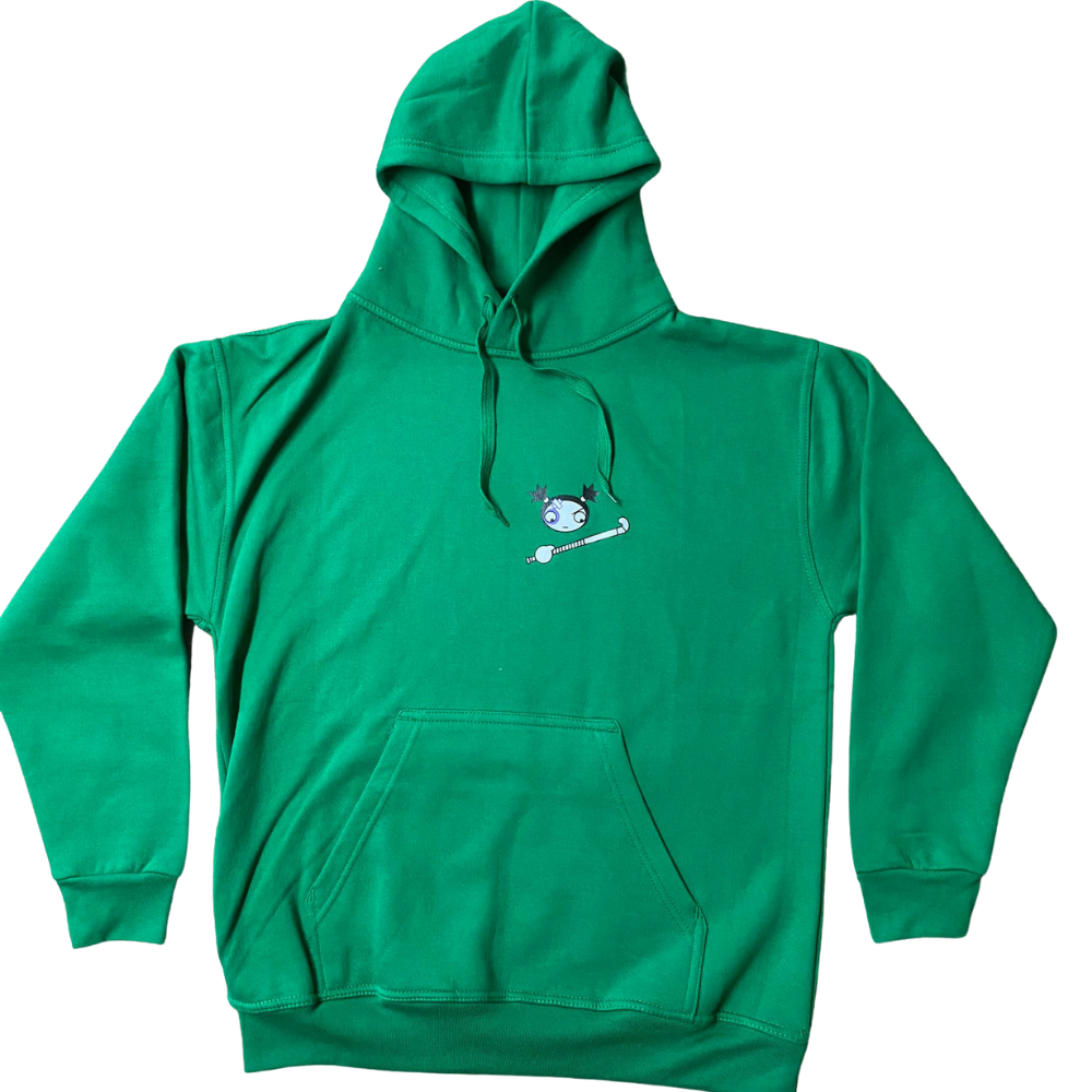 'Hockey Attitude' Hoody - Kelly Green