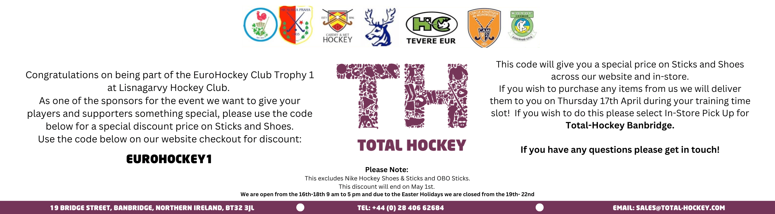 EuroHockey Club Trophy 1 Clubs and Supporters | Total Hockey