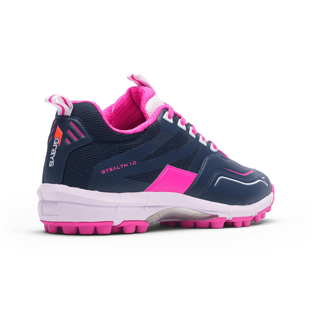 Grays | Grays Stealth 1.0 Navy/Pink Jr (2024) | Stealth 1.0 Navy/Pink Jr (2024) - EUR 35 | UK 2 | Total Hockey