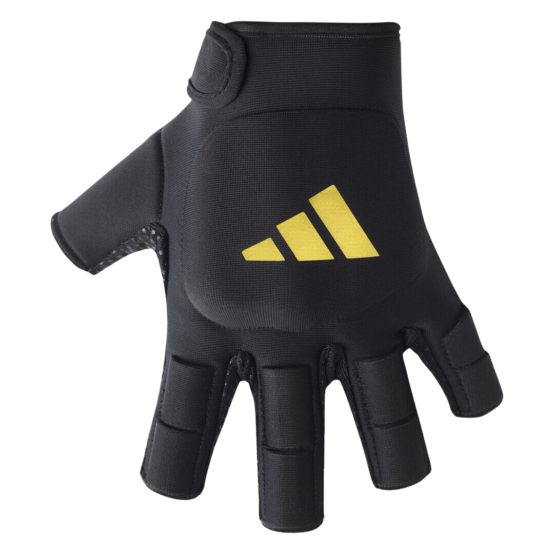 Adidas Hockey | Adidas Hockey HEY OD Glove Left Hand | HEY OD Glove Left Hand - Black/Amber / 2XSmall | Total Hockey