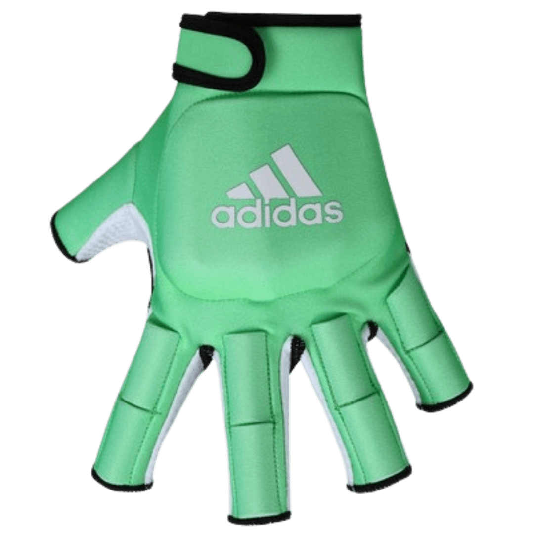 Adidas Hockey | Adidas Hockey HEY OD Glove Left Hand | HEY OD Glove Left Hand - Green/White / 2XSmall | Total Hockey