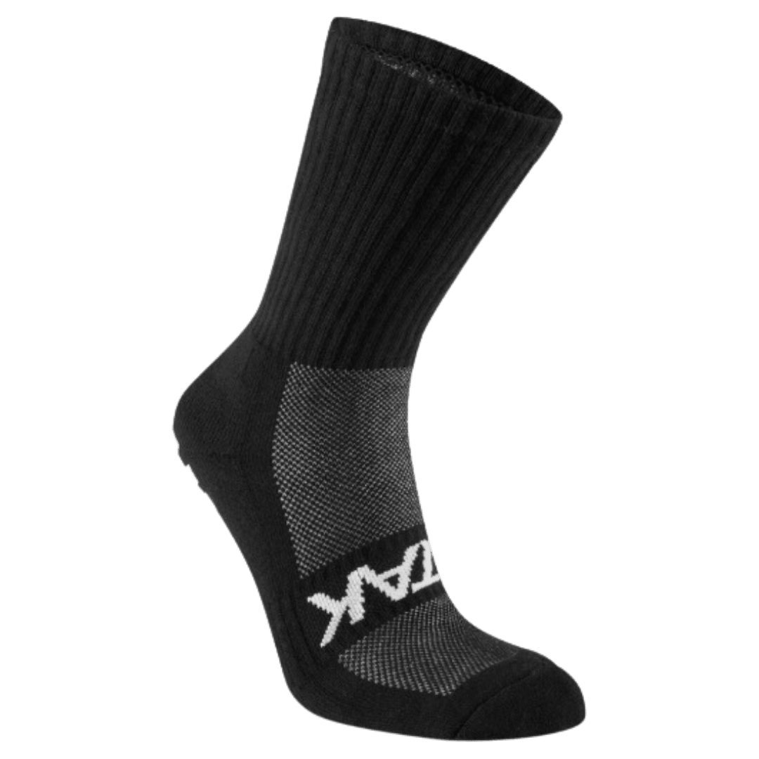 ATAK | ATAK Non-Slip Mid-Leg Socks Black | Non-Slip Mid-Leg Socks Black - EUR 36-38 | UK 3-5 | Total Hockey