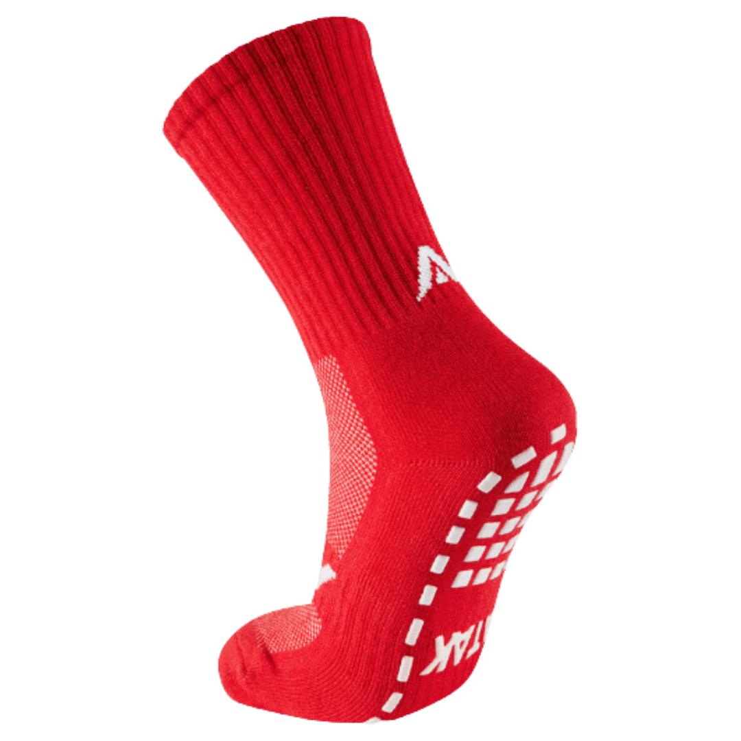 ATAK | ATAK Non-Slip Mid-Leg Socks Red | Non-Slip Mid-Leg Socks Red - EUR 36-38 | UK 3-5 | Total Hockey