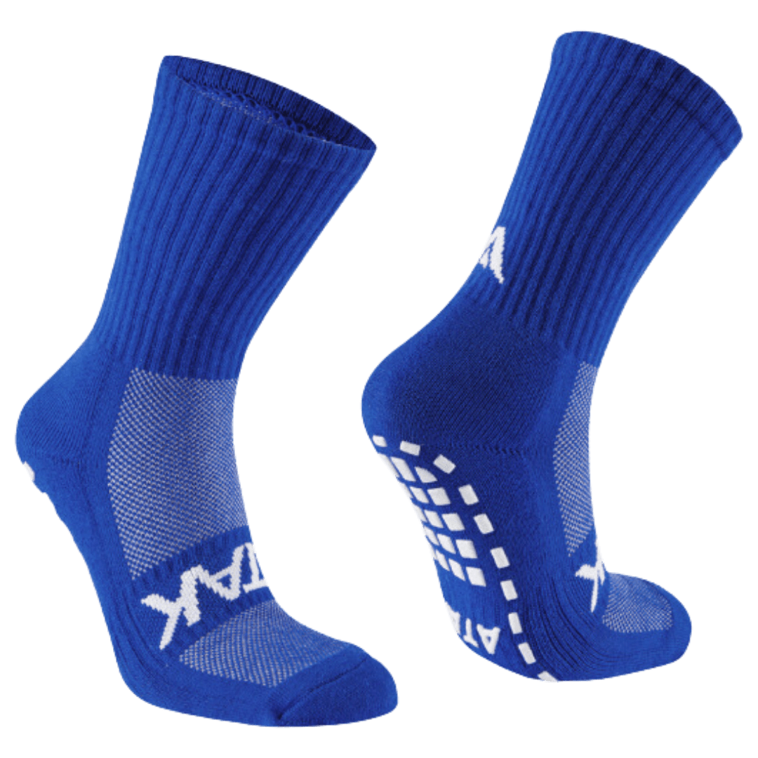 ATAK | ATAK Non-Slip Mid-Leg Socks Royal Blue | Non-Slip Mid-Leg Socks Royal Blue - EUR 36-38 | UK 3-5 | Total Hockey