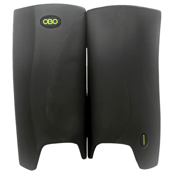 OBO | OBO HI REBOUND Legguards Black Wing/Black | HI REBOUND Legguards Black Wing/Black - Black Wing/Black / Medium | Total Hockey