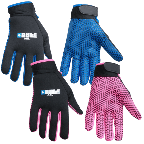 Byte | Byte Gel Gloves PAIR | Gel Gloves PAIR - Black/Blue / XXSmall | Total Hockey