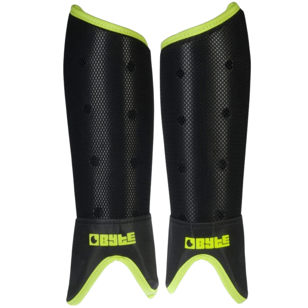 Byte | Byte SO Shin pads | SO Shin pads - Black/Yellow / Small | Total Hockey