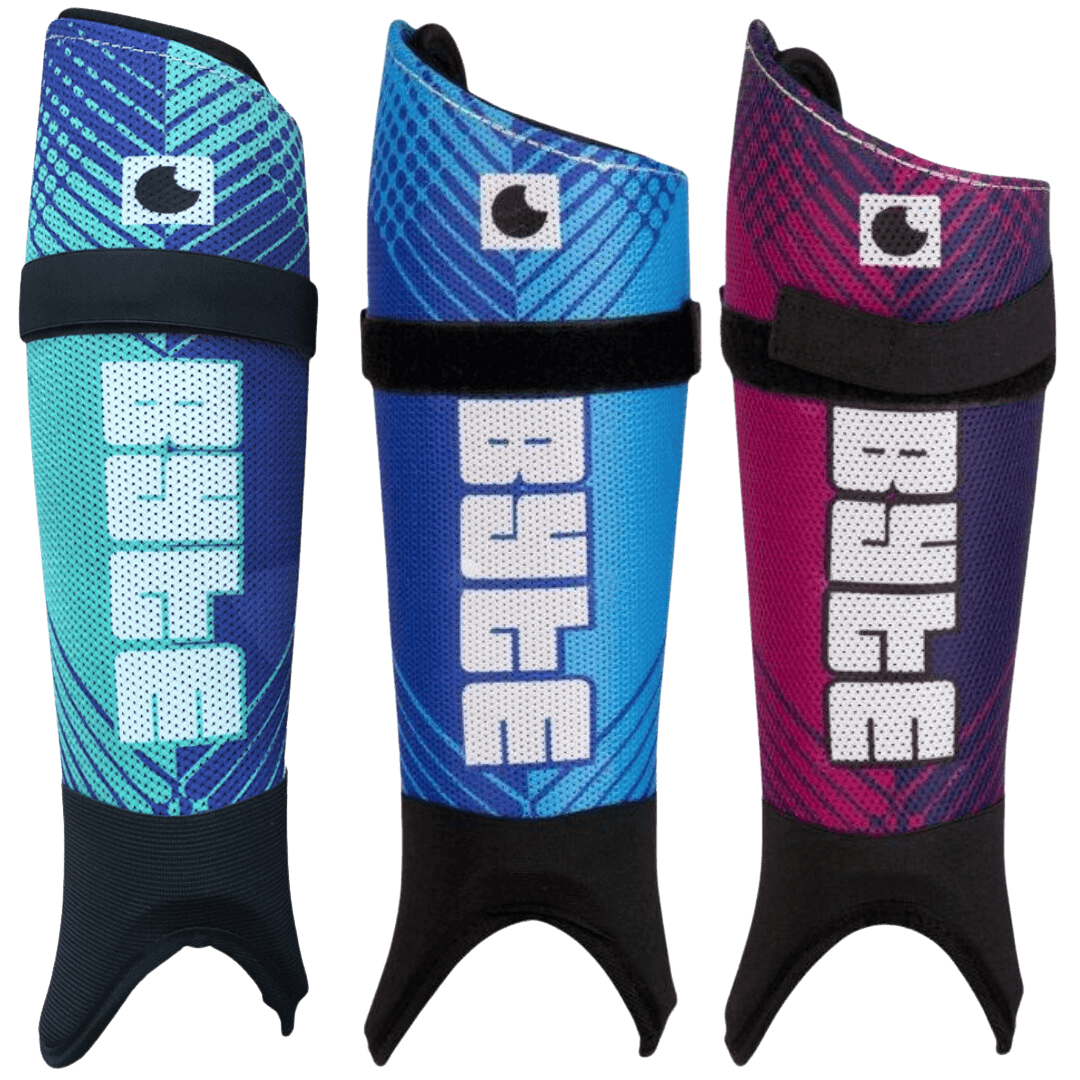 Byte | Byte AT Shin pads | AT Shin pads - Blue / Small | Total Hockey