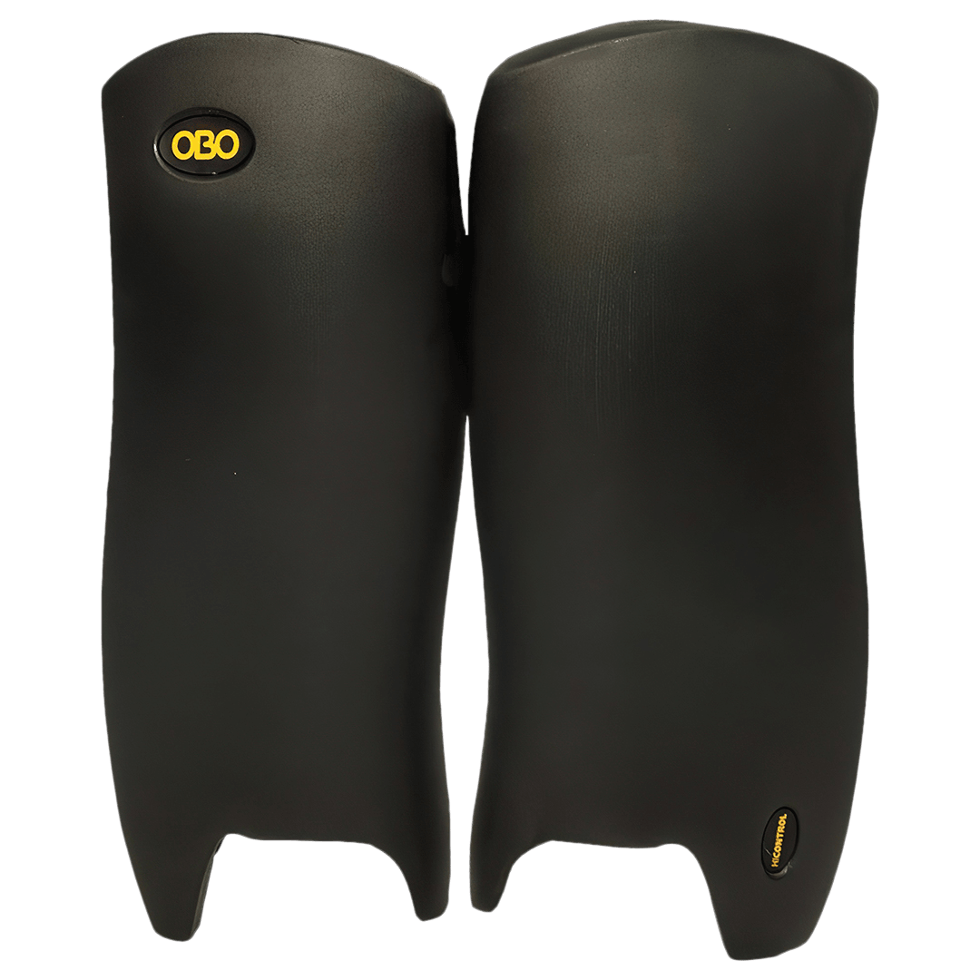 OBO | OBO HI CONTROL Leg guards Black | HI CONTROL Leg guards Black - Black / Medium | Total Hockey