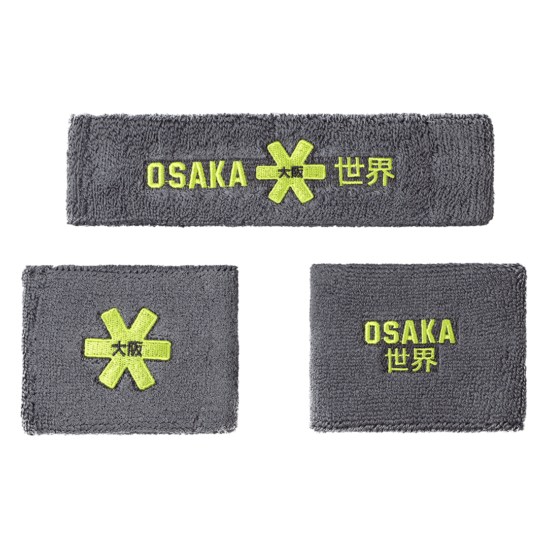 OSAKA Hockey | OSAKA Hockey Sweatband Set 2.0 | Sweatband Set 2.0 - Gray | Total Hockey