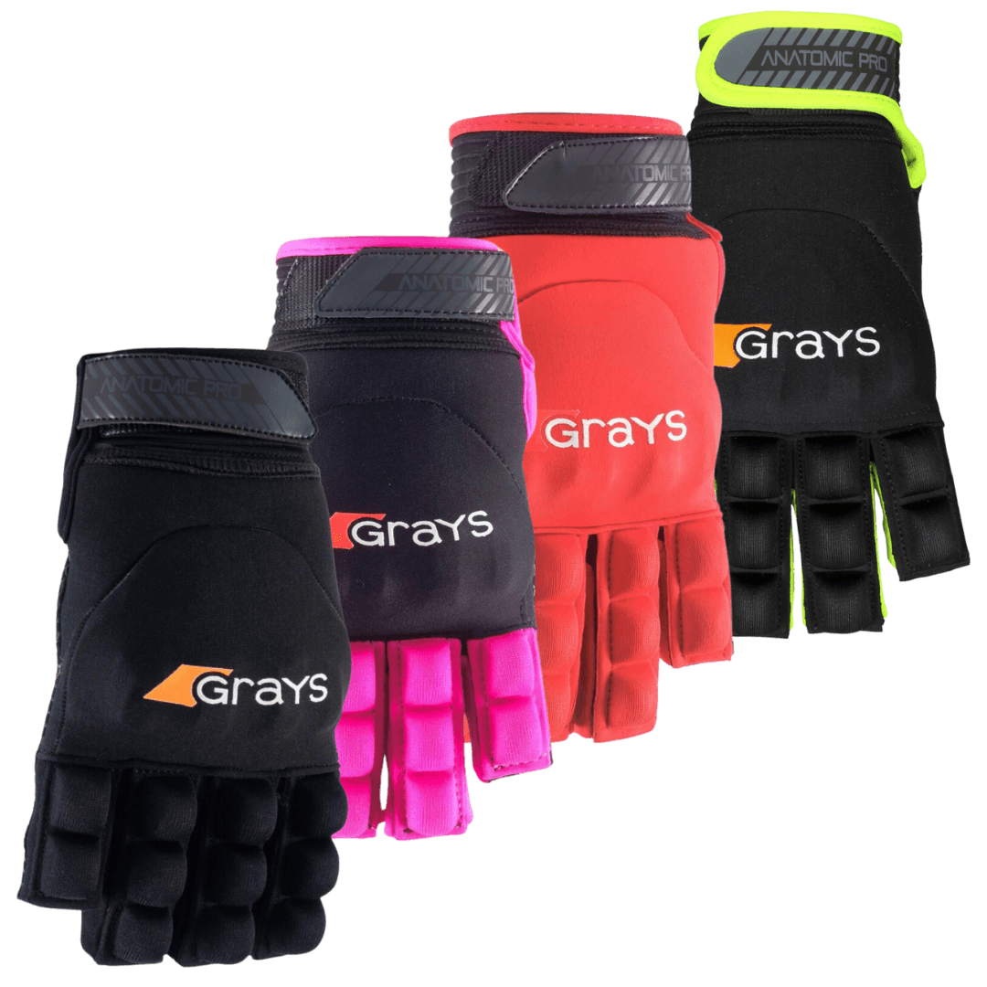 Grays | Grays Anatomic Pro Glove Left Hand | Anatomic Pro Glove Left Hand - Black/Pink / 2XSmall | Total Hockey