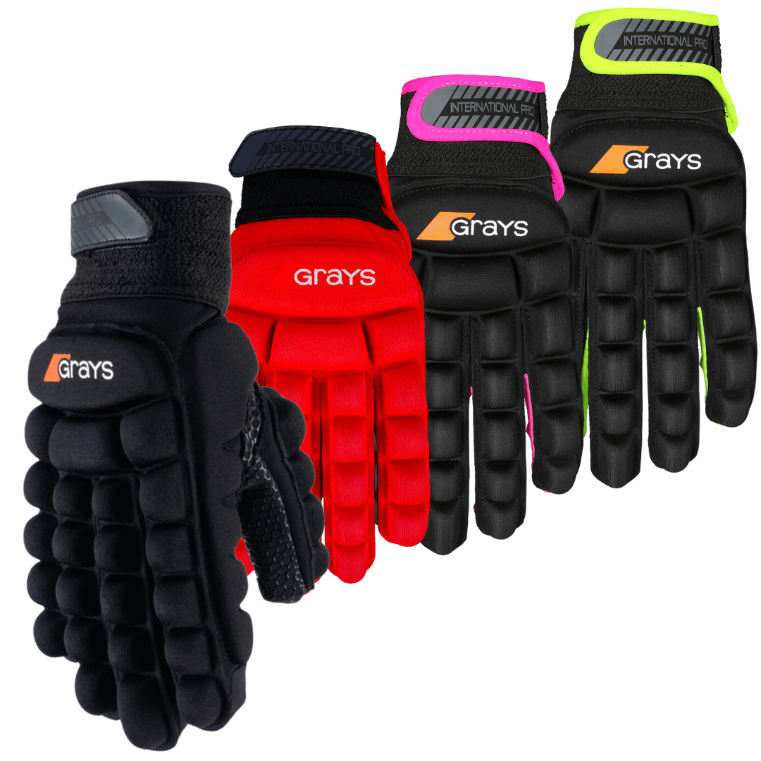 Grays | Grays International PRO Glove Left Hand | International PRO Glove Left Hand - Black / 2XSmall | Total Hockey