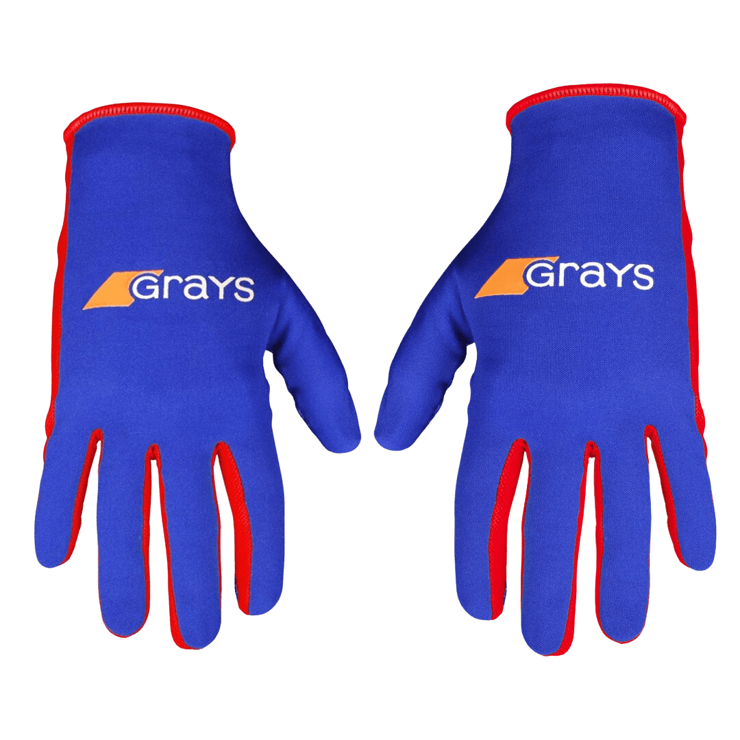 Grays | Grays Skinful PRO Gloves PAIR | Skinful PRO Gloves PAIR - Royal/Red / 3XSmall | Total Hockey