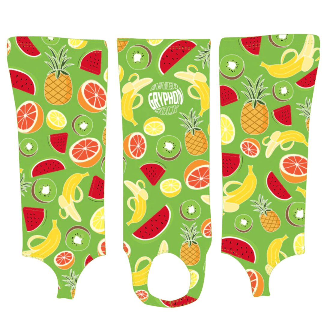 Gryphon Hockey | Gryphon Hockey Inner Sock With Stirrup - Green Fruit | Inner Sock With Stirrup - Green Fruit - Junior | Total Hockey