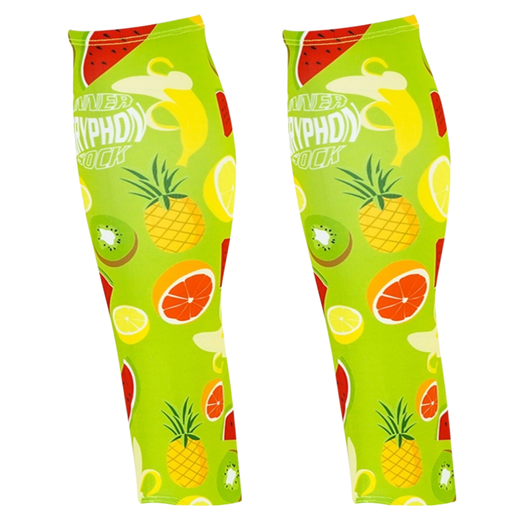 Inner Sock Without Stirrup - Green Fruit
