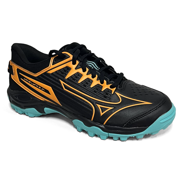 Total Hockey | Total Hockey Mizuno Lynx Jr Hockey Shoe | Mizuno Lynx Jr Hockey Shoe - Black | Total Hockey