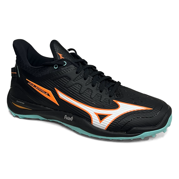 Total Hockey | Total Hockey Mizuno Leopardus Hockey Shoe | Mizuno Leopardus Hockey Shoe - Black | Total Hockey