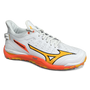 Total Hockey | Total Hockey Mizuno Leopardus Hockey Shoe | Mizuno Leopardus Hockey Shoe - White/Fiery Coral | Total Hockey