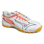Total Hockey | Total Hockey Mizuno Lynx Hockey Shoe | Mizuno Lynx Hockey Shoe - White/Fiery Coral | Total Hockey