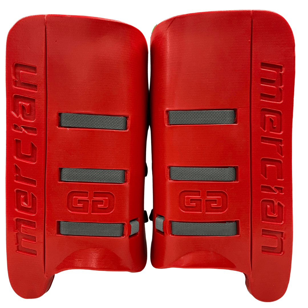 Mercian Hockey | Mercian Hockey Evolution PRO Leg guards Red | Evolution PRO Leg guards Red - Red / Medium | Total Hockey
