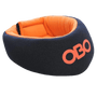 OBO | OBO CLOUD Throat Guard Black | CLOUD Throat Guard Black - Black/Orange / One Size | Total Hockey