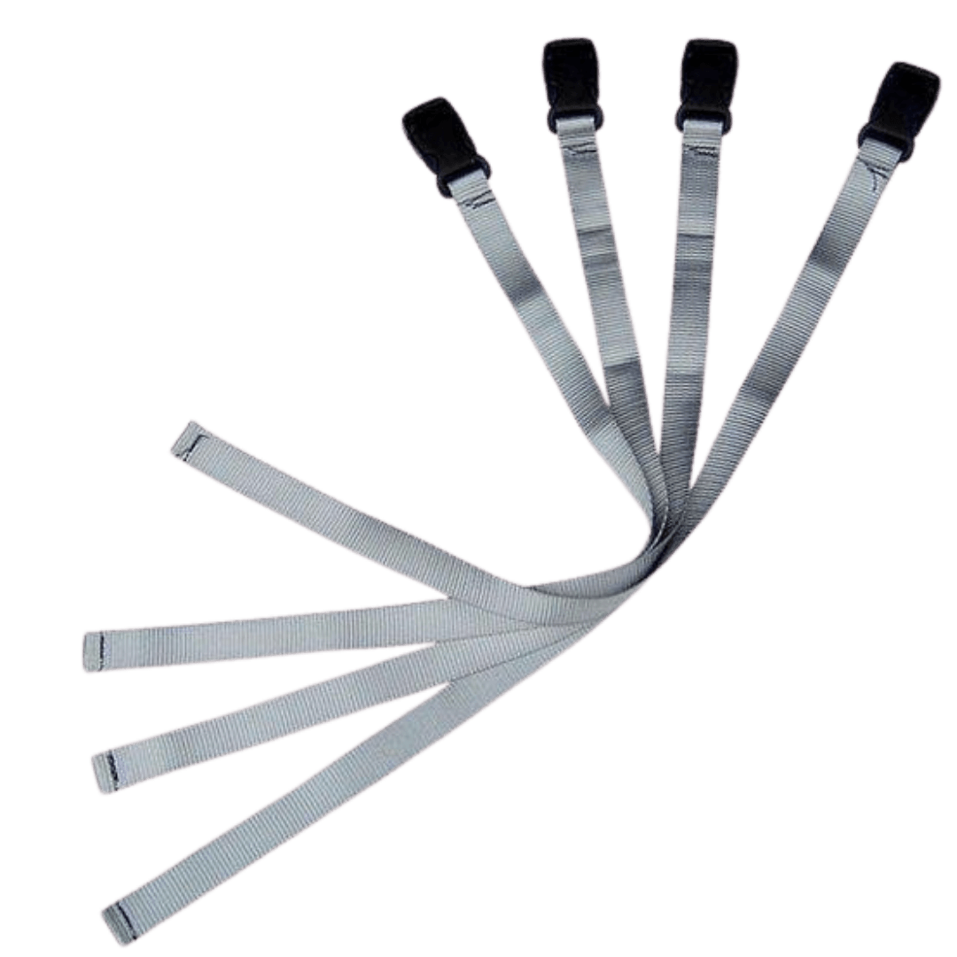 OBO | OBO Leg guard Straps | Leg guard Straps - Silver / One Set | Total Hockey