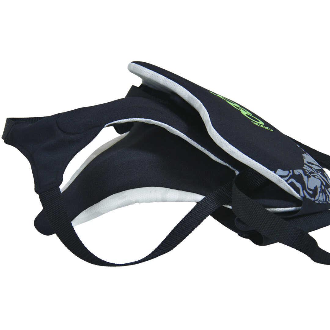 OBO | OBO RIBO Jewel Case Pelvic Guard Female | RIBO Jewel Case Pelvic Guard Female - Black/Green / One Size | Total Hockey