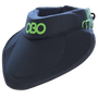 OBO | OBO ROBO Throat Guard with Bib | ROBO Throat Guard with Bib - Black/Green / One Size | Total Hockey