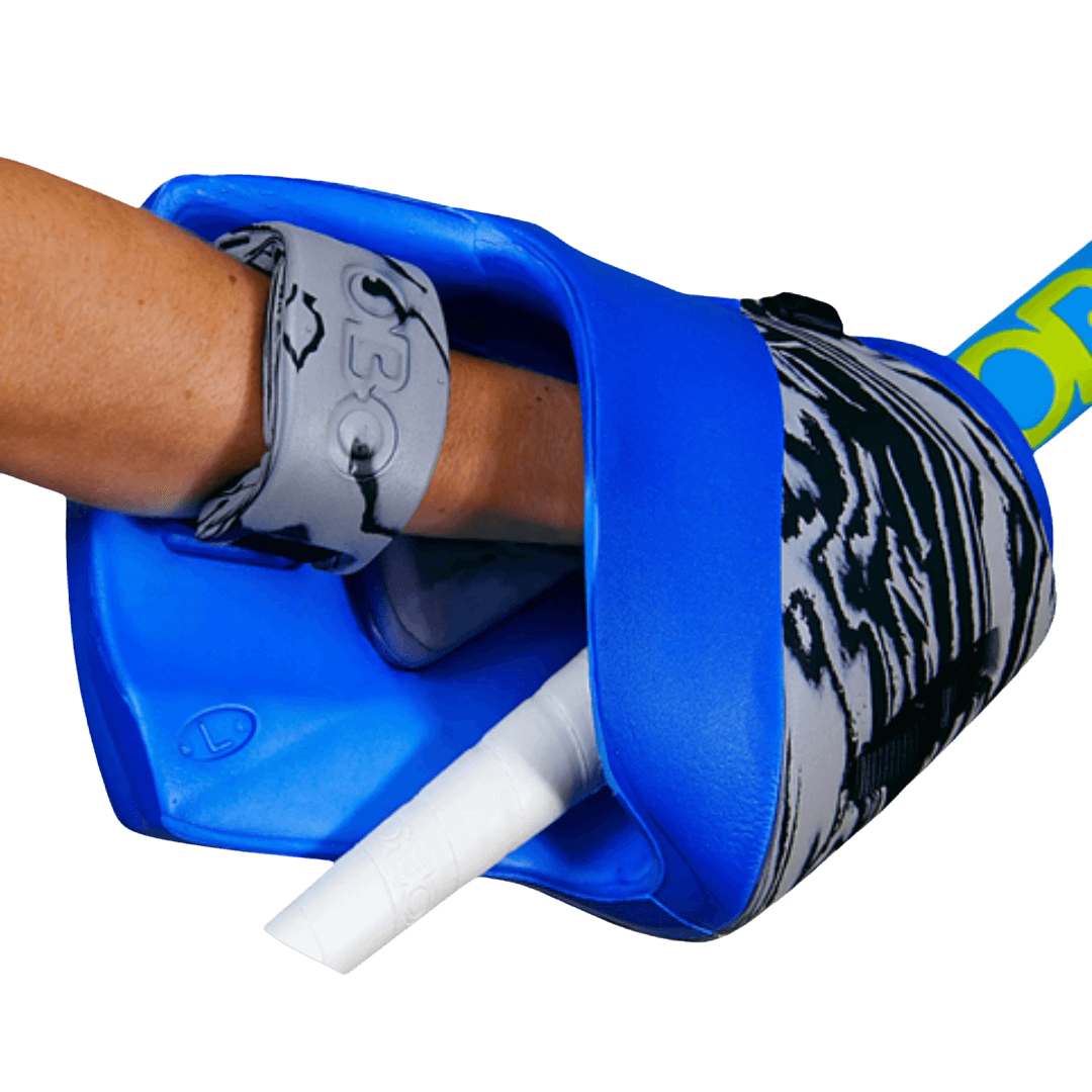 OBO | OBO RIBO PLUS Hand Protector Right Blue | RIBO PLUS Hand Protector Right Blue - Blue / Medium | Total Hockey