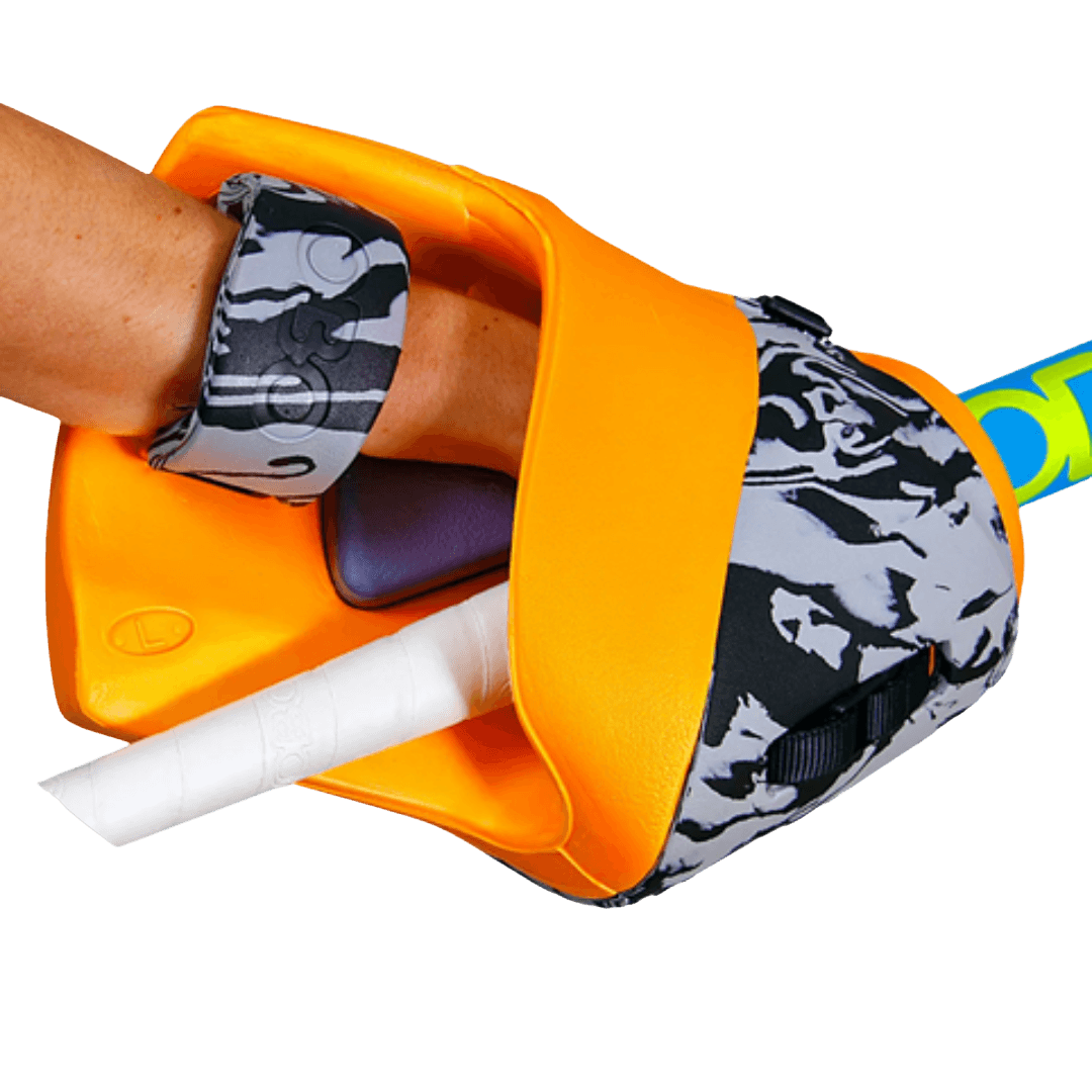 OBO | OBO ROBOT PLUS Hand Protector Right Orange | ROBOT PLUS Hand Protector Right Orange - Orange / Medium | Total Hockey