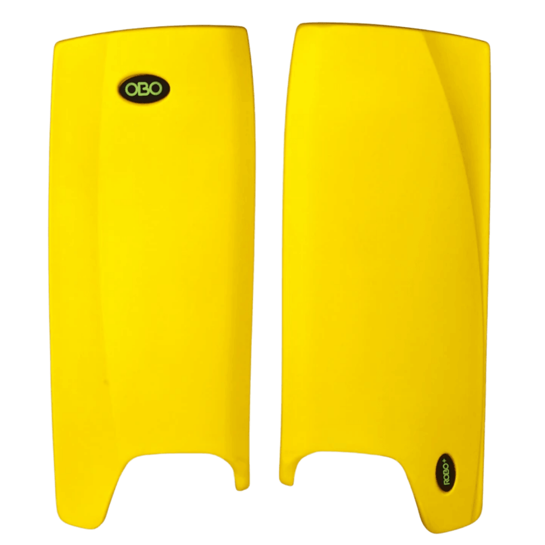 OBO | OBO ROBOT PLUS Leg guards Yellow | ROBOT PLUS Leg guards Yellow - Medium / Yellow | Total Hockey