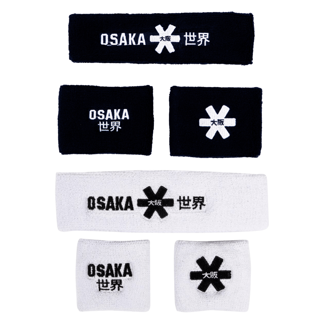 OSAKA Hockey | OSAKA Hockey Sweatband Set 2.0 | Sweatband Set 2.0 - White | Total Hockey