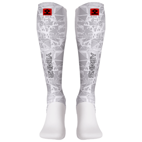 Shrey Hockey | Shrey Hockey Shinliners With Stirrup - White | Shinliners With Stirrup - White - White / Senior | Total Hockey