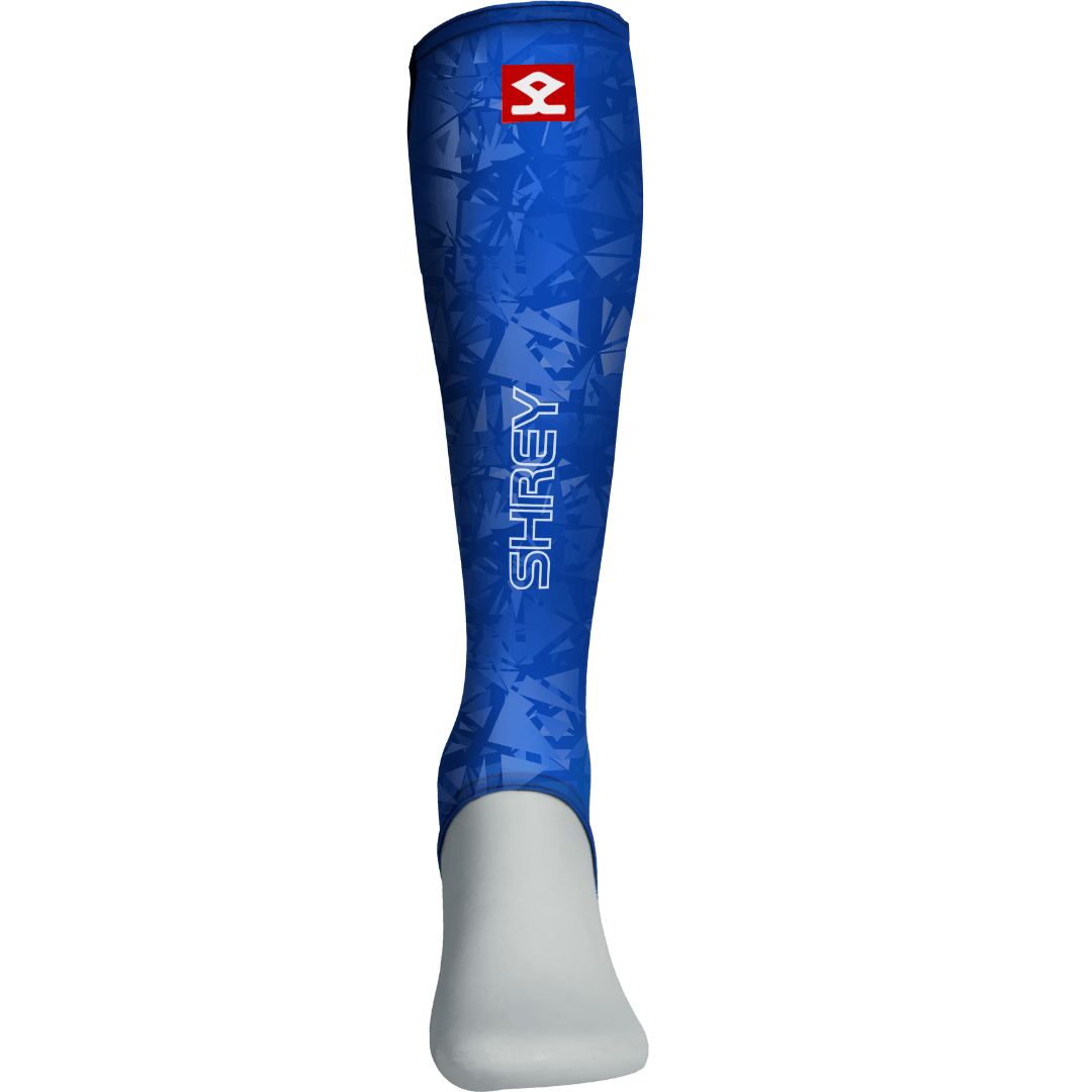Shrey Hockey | Shrey Hockey Shin liners With Stirrup - Royal | Shin liners With Stirrup - Royal - Royal / Senior | Total Hockey