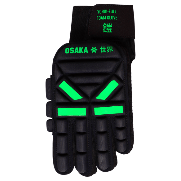 OSAKA Hockey | OSAKA Hockey Yoroi Full Foam Glove Right Hand | Yoroi Full Foam Glove Right Hand - Iconic Black / XSmall | Total Hockey