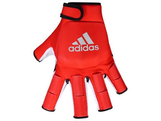 Adidas Hockey | Adidas Hockey HEY OD Glove Left Hand | HEY OD Glove Left Hand - Red/Gray / 2XSmall | Total Hockey